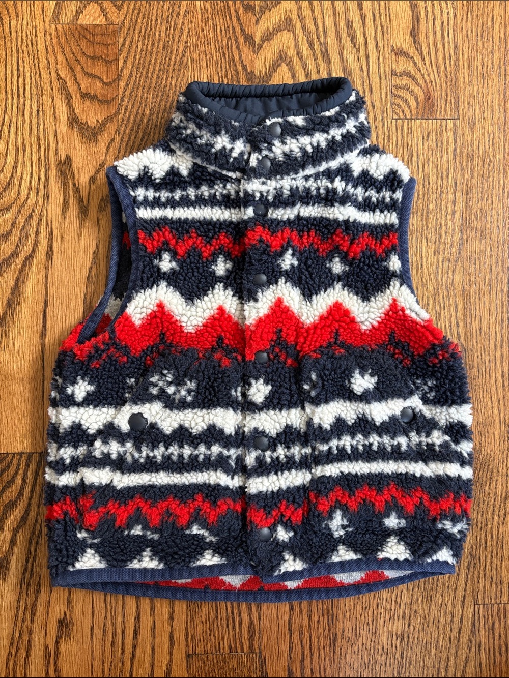 Polo by Ralph Lauren Aztec high pile Sherpa fleece vest, size 2T. Like new